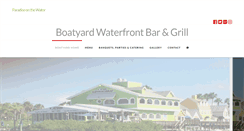 Desktop Screenshot of boatyardwaterfrontgrill.com