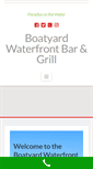 Mobile Screenshot of boatyardwaterfrontgrill.com