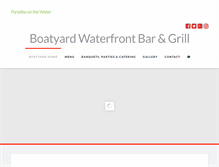 Tablet Screenshot of boatyardwaterfrontgrill.com